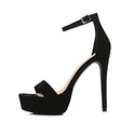 Square Toe Stiletto Heel High Heel Shoes With Bag Heel Fashion Sandals