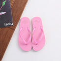 Rubber Solid Color Couple Slippers For Men And Women