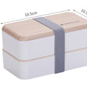 Japanese bento box office worker ins double separated lunch box