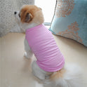 Pet Supplies Solid Color Dog Vest T Thin White Edition