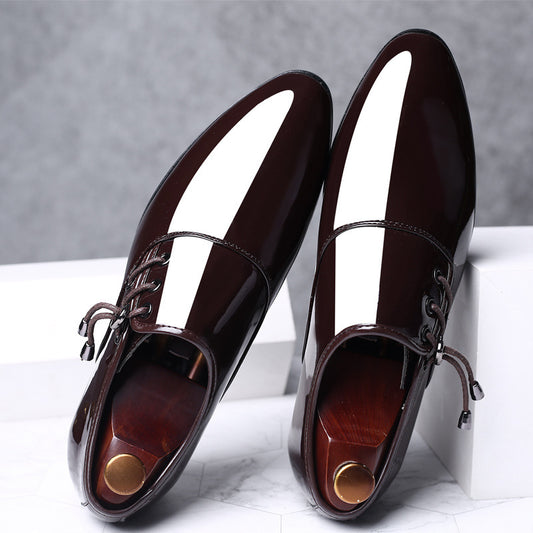 New Men's Shiny Business Formal Large Size Shoes