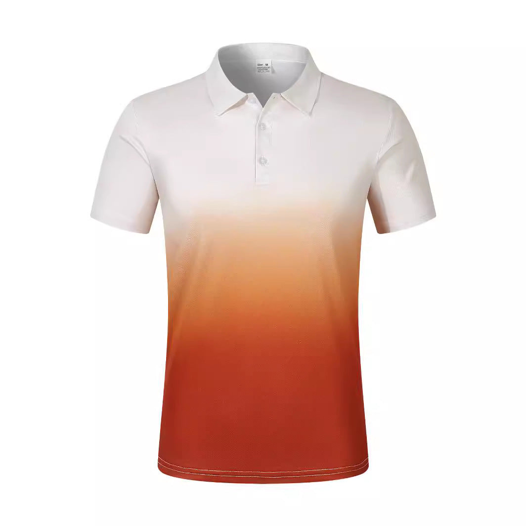 Pixie Gradient Pocket Polo Shirt Men