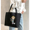 Women's Canvas Bag New Shoulder Handbag Student Tote One Piece