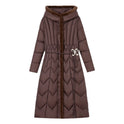 Long Overknee Down Cotton-padded Coat Lightweight Mom Coat