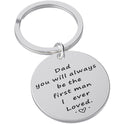 Creative Thanksgiving Father Stainless Steel Lettering Keychain