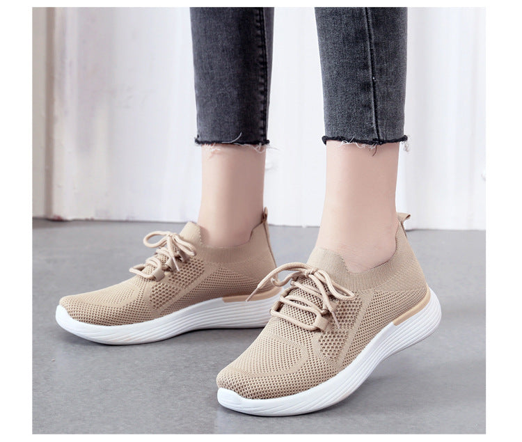 Sneaker Mesh Flying Breathable Comfortable Casual Shoes