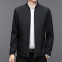 Stand Collar Middle-aged Men Casual Jacket