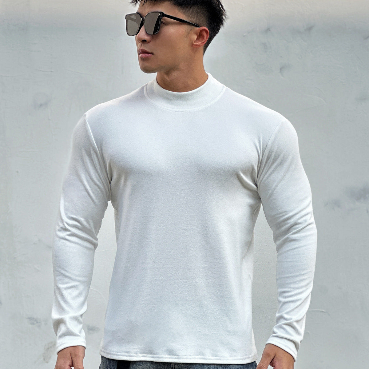 Double-sided Dralon Euro Turtleneck Long Sleeve Bottoming Shirt