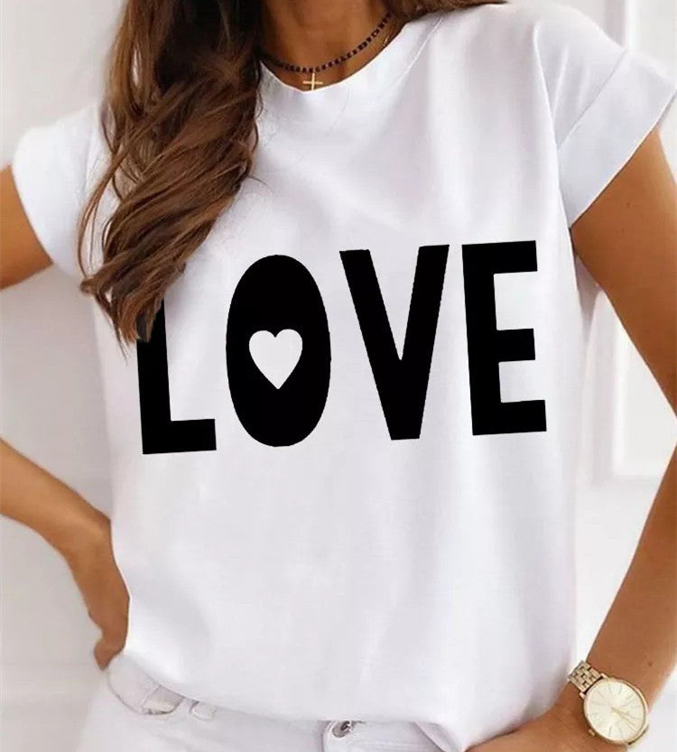 Valentine's Day Gift T Shirt Print Casual