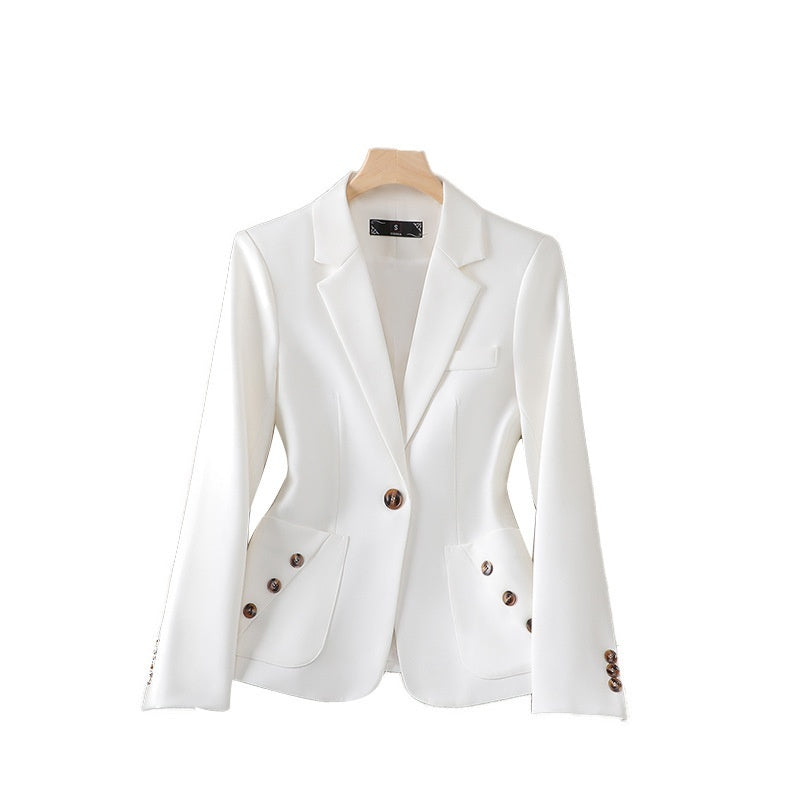 Women's Black Suit Jacket With Advanced Design