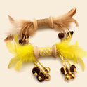 Cat Toys Colored Feathers Galls Fruit Bells Combination Inflated Ego Interactive Molars Gnawing Cat Supplies