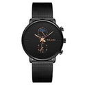 Fashion Two Eyes Moon Men's Watch