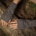 Warm Autumn And Winter Knitted Finger-exposing Half-finger Movement