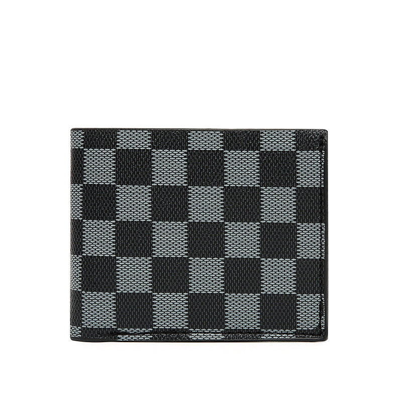 Fashion Personality New Plaid Men's Card Bag