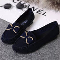 Peas shoes flat shoes bowknot women's shoes