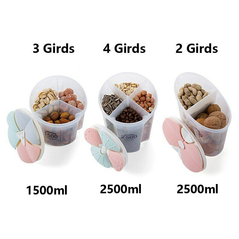 Healthy Containers Cereal Grain Dry Food Storage Tank Transparent Cover Plastic Case