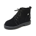 Casual matte lace up low top Martin boots