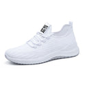 New Men's Flying Woven Lace-up Running Shoes