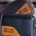 Double zip flap wallet