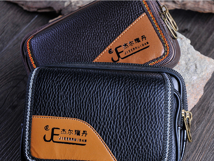 Double zip flap wallet