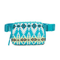 New Bohemian Print Waist Bag With Adjustable Shoulder Strap Fashion Casual Outdoor Running Crossbody Bag For Women