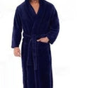 Warm Men's Plus Size Thick Hooded Long Sleeve Nightgown