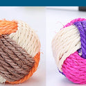 Pet Supplies Cat Toy Three-color Sisal Ball