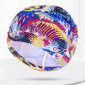 Pleated Swim Cap Men's And Women's Cute Print Solid Color Adult Plus Size