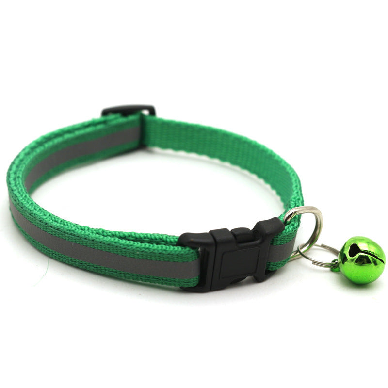 Reflective Patch Bell Cat Pet Collar