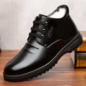 Casual high top leather shoes