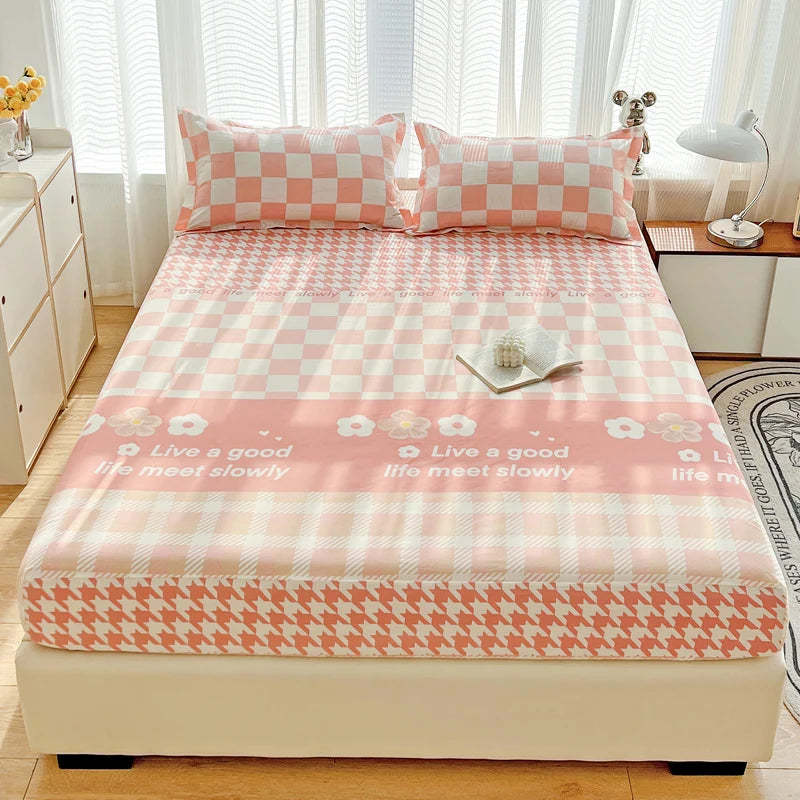 Dust Mattress Protective Cover Three-piece Bed Sheet Set