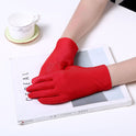 Summer style pearl pure color ladies gloves