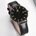 Calendar Quartz Men's Fashion Casual Belt Watch