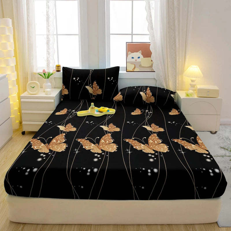 Bedroom Bed Sheet And Pillowcase Bedding Three-piece Set