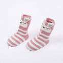 Three-Dimensional Striped Animal Children's Socks