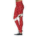 Christmas Printed Sports Hip Raise High Waist Leggings