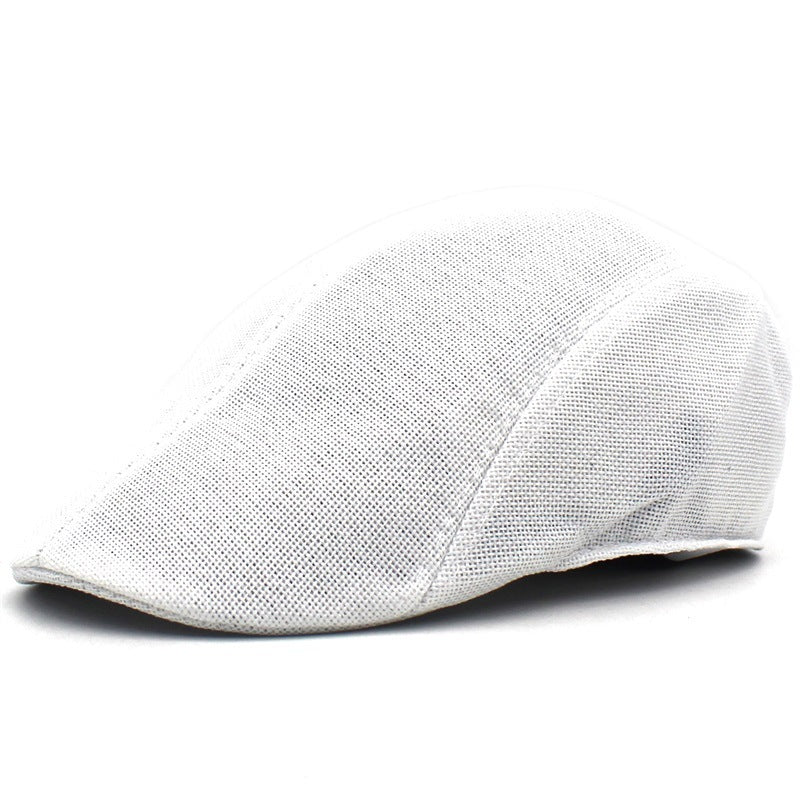 Breathable outdoor retro peaked cap mesh beret