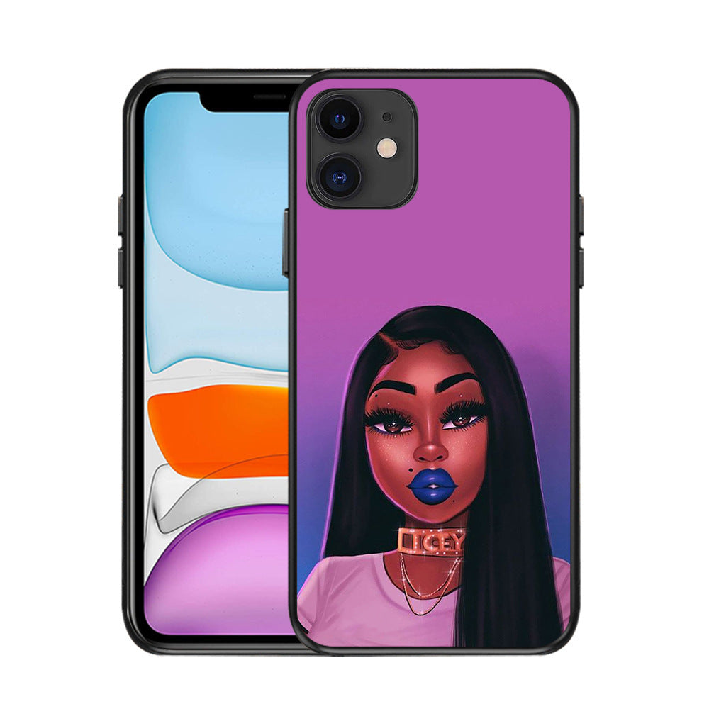 Black girl phone case