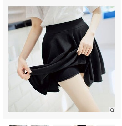 Spring and summer new Korean version of the high waist pettiskirt sun skirt anti-light safety half-length skirt explosion