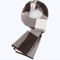 Men's scarf wool plaid scarf scarf winter scarf processing wholesale gift ladies knitting stitching