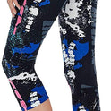 Slimming Cropped Pants High Waist Print Leggings