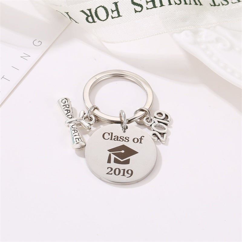 Graduation Season Gift Class Of Stainless Steel Keychain