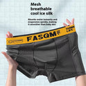 Men's Summer Thin Breathable Mesh Ice Silk Boxers