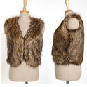 Keep Warm In Autumn And WinterFaux Vest Short Fur Coat