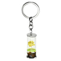 Brazil Small Star Drops Glue Glass Bottle Eternal Flower Pendant Key Chain