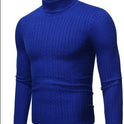 Men's Turtleneck Long Sleeve Sweater Casual Sweater Top