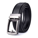 Men's Two-layer Cowhide Business Automatic Buckle Belt