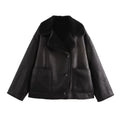 Women's Retro Fashion Button Double-sided Coat