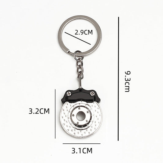 Home Rotating Brake Disc Shape Keychain