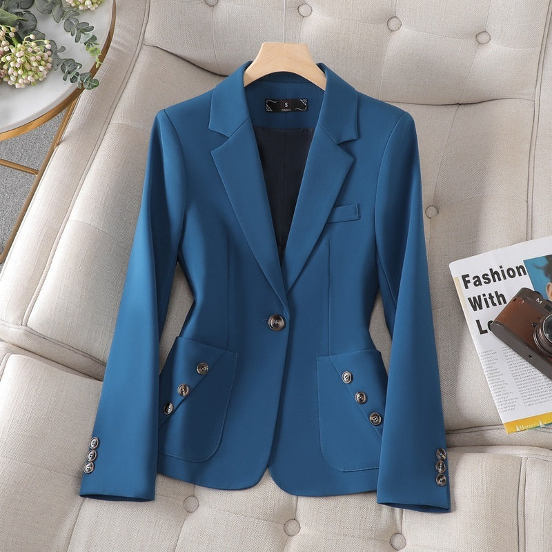 Women's Black Suit Jacket With Advanced Design